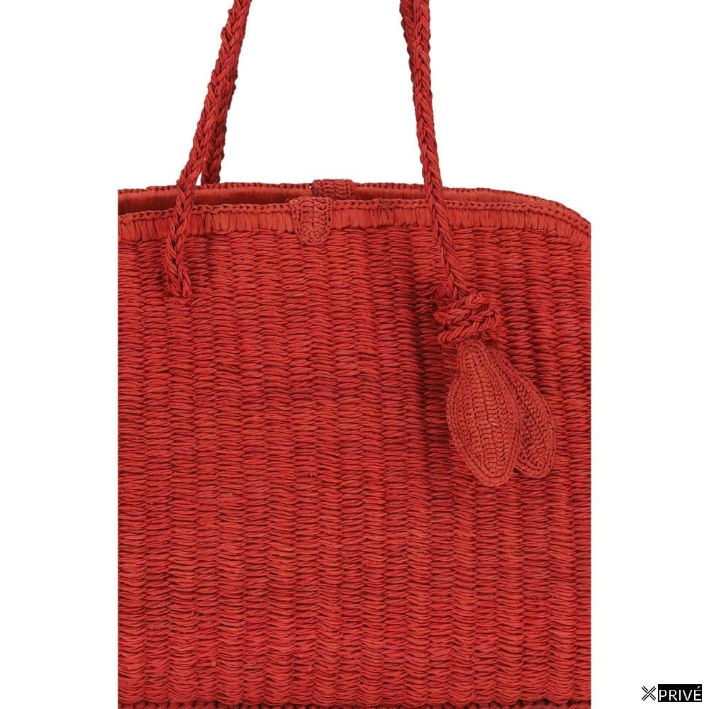 Sac bandoulière multicolore en Raphia — 4
