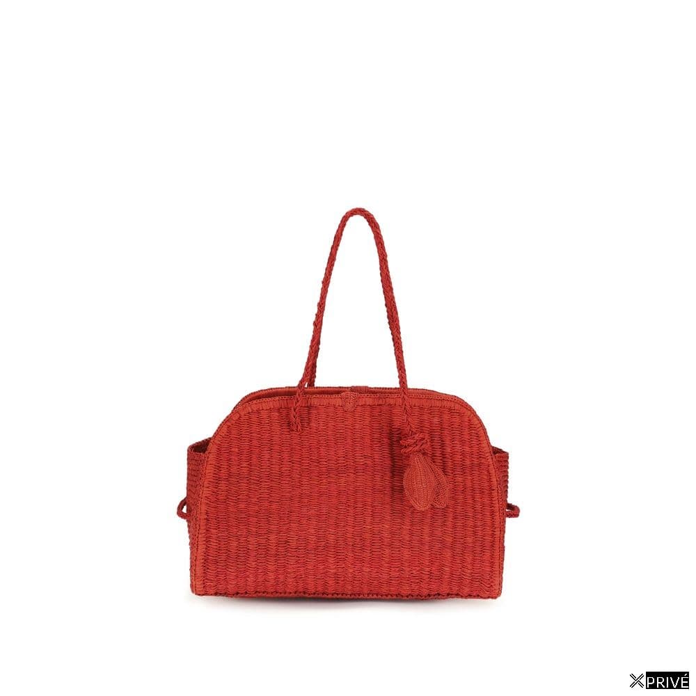 Sac bandoulière multicolore en Raphia — 1