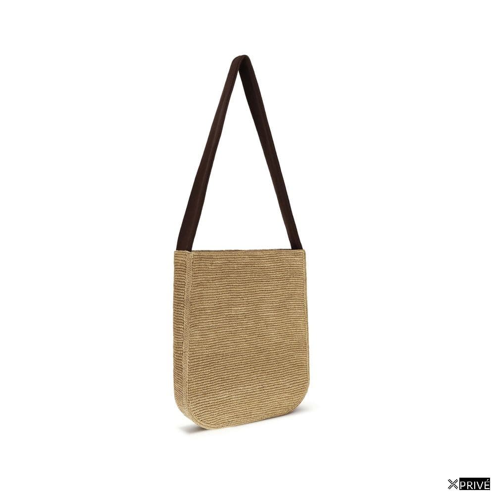 Sac bandoulière beige en Raphia — 2