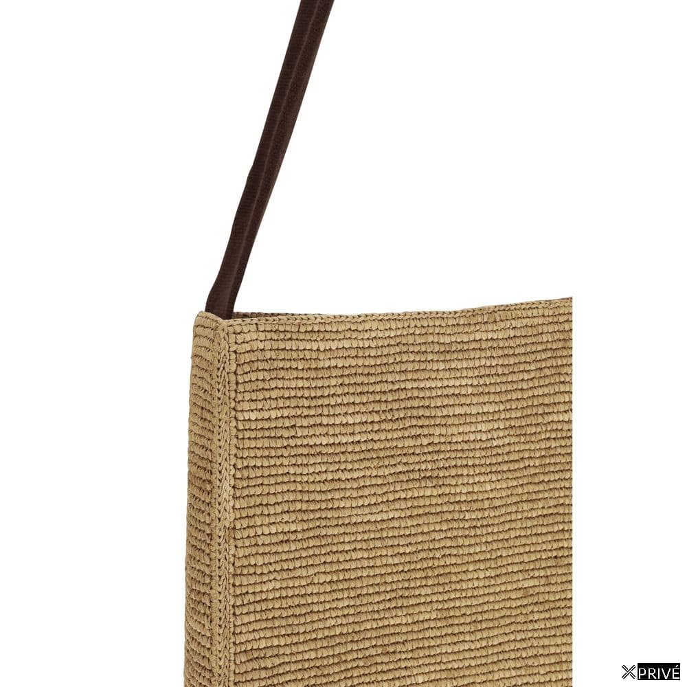 Sac bandoulière beige en Raphia — 4