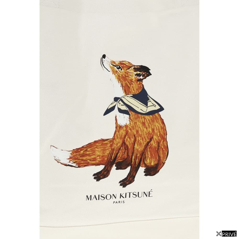 Sac à main beige en Coton — 4