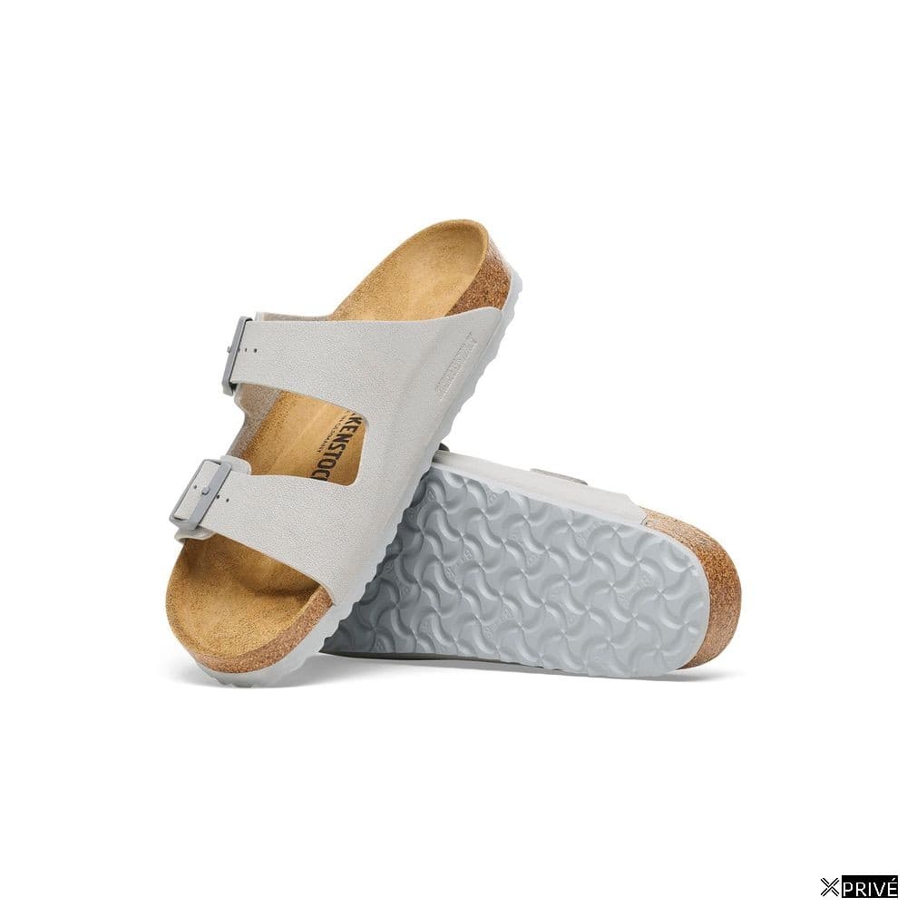Gray Viscose Flat Sandals — 2