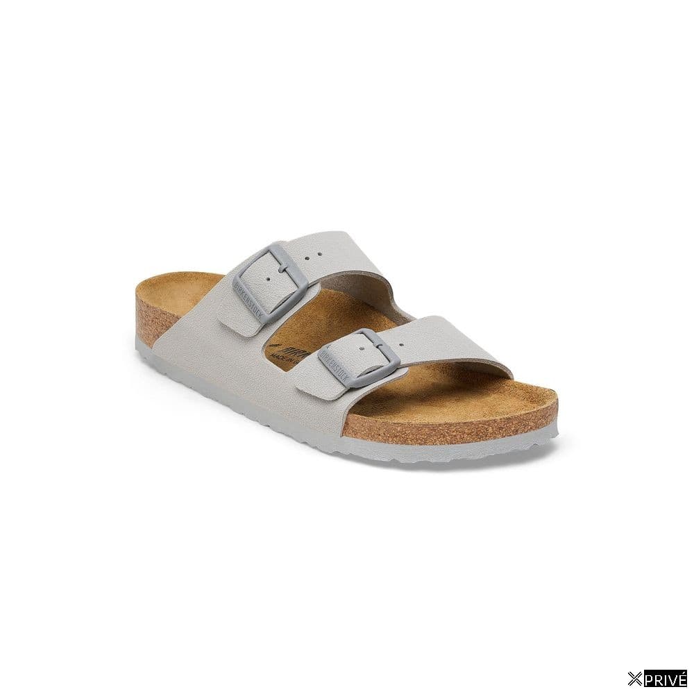 Gray Viscose Flat Sandals — 4