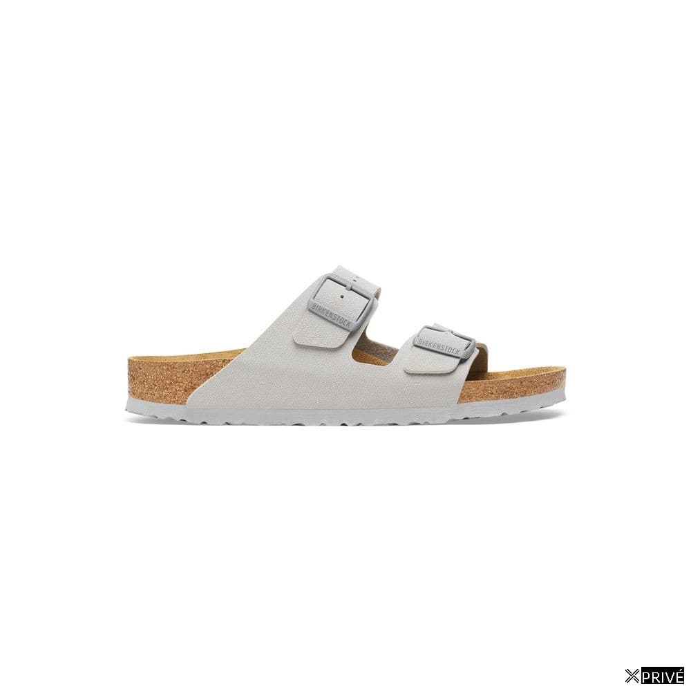 Gray Viscose Flat Sandals — 1