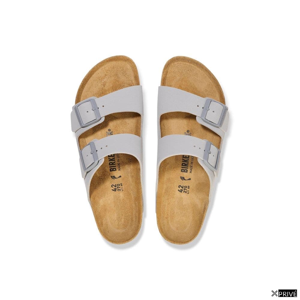 Gray Viscose Flat Sandals — 3