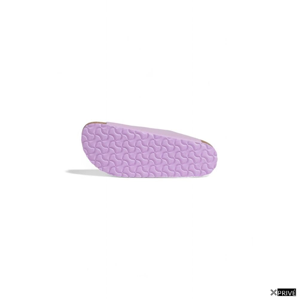 Purple Vegan Leather Flat Sandals — 5