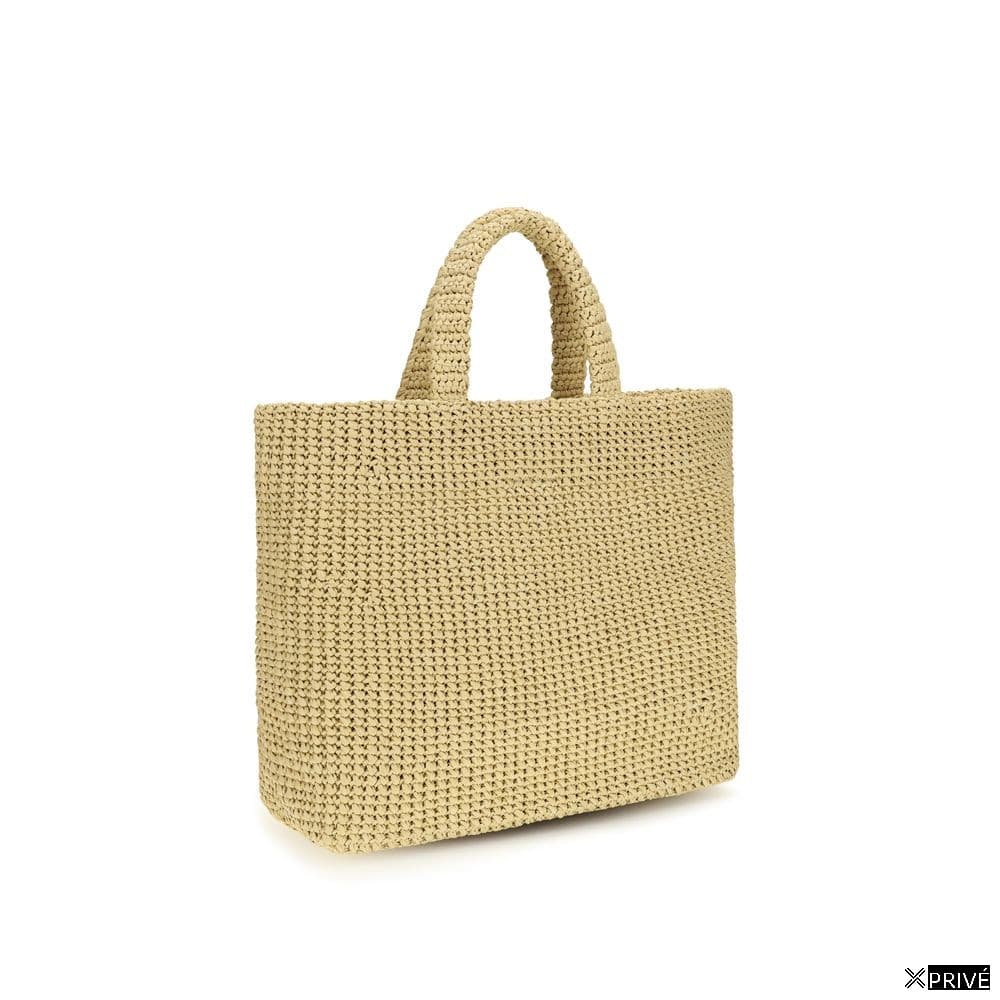 Sac bandoulière beige en Raffia — 3