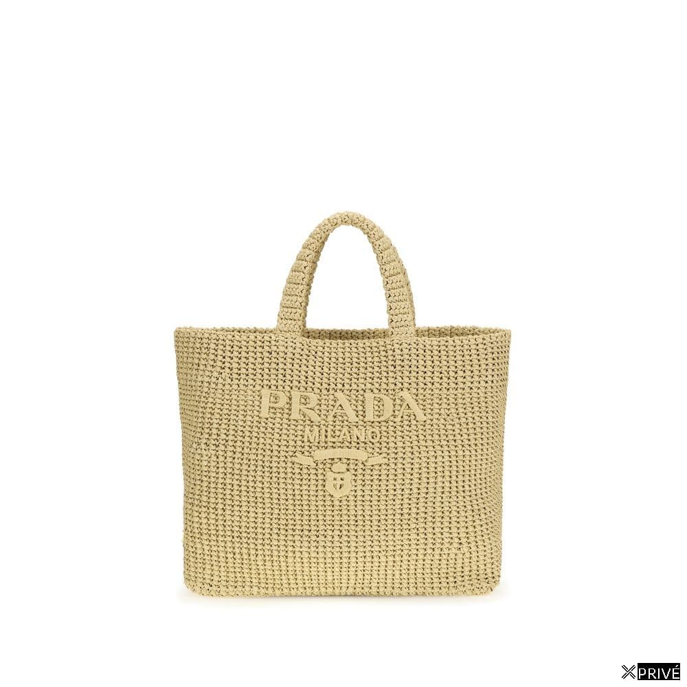 Sac bandoulière beige en Raffia — 1