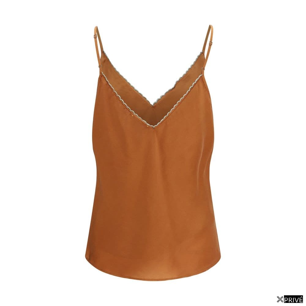 Top orange en Silk — 2