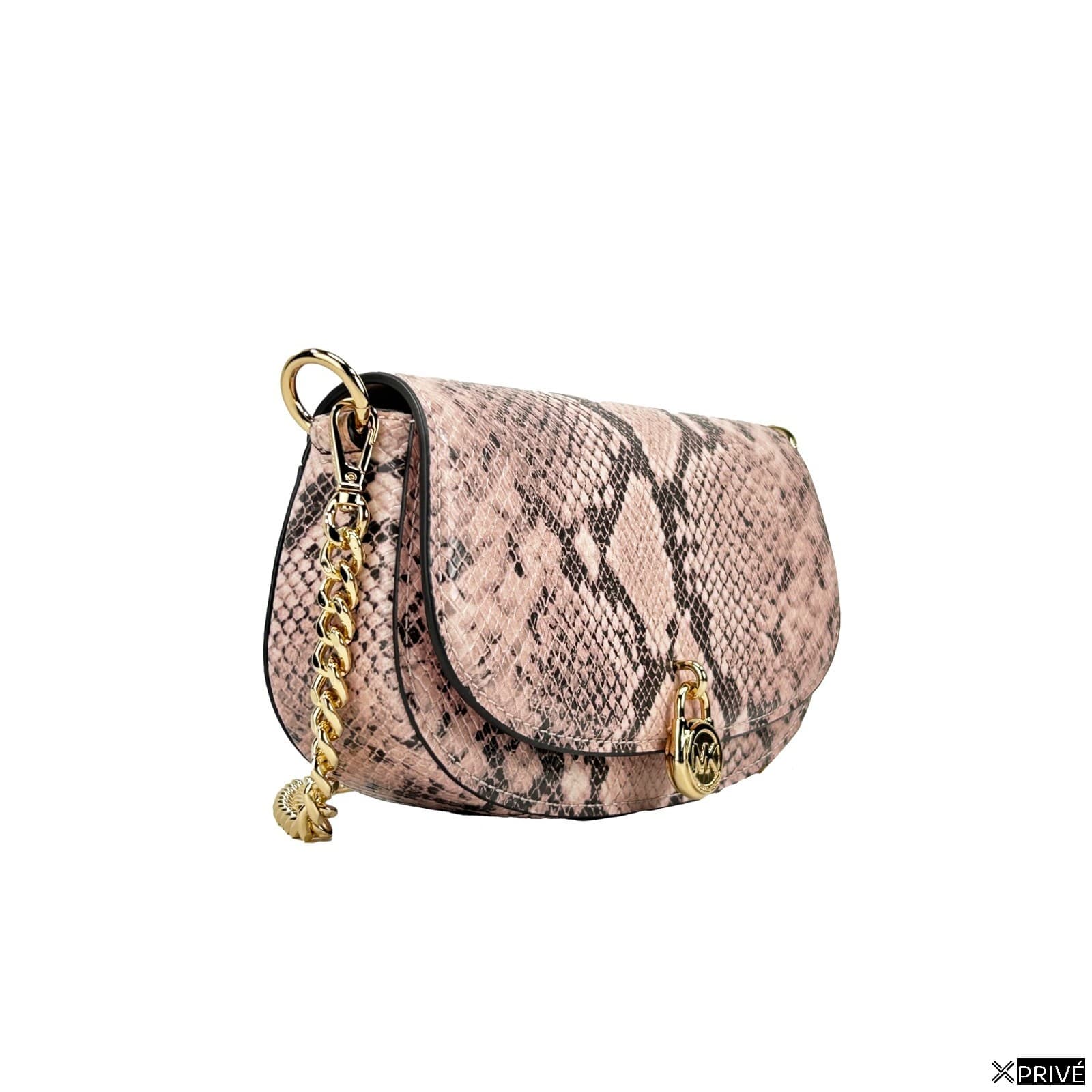 Sac messager doré en Leather — 2
