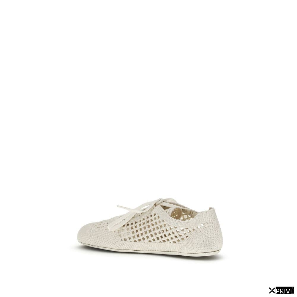 Chaussures de sport beiges en Fabric — 3