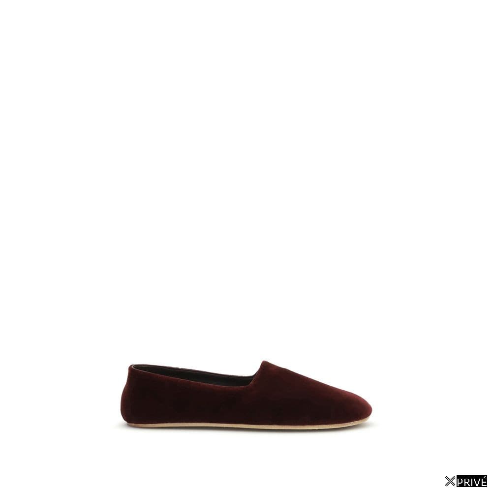 Mocassin bordeaux en Cotton — 1