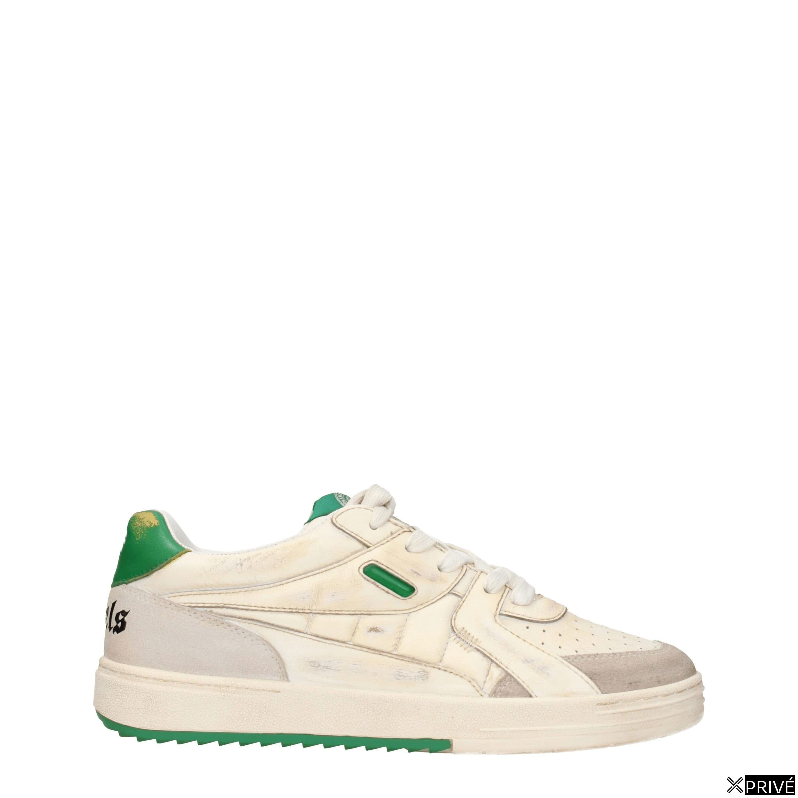 Chaussures de sport beiges en Cuir — 1