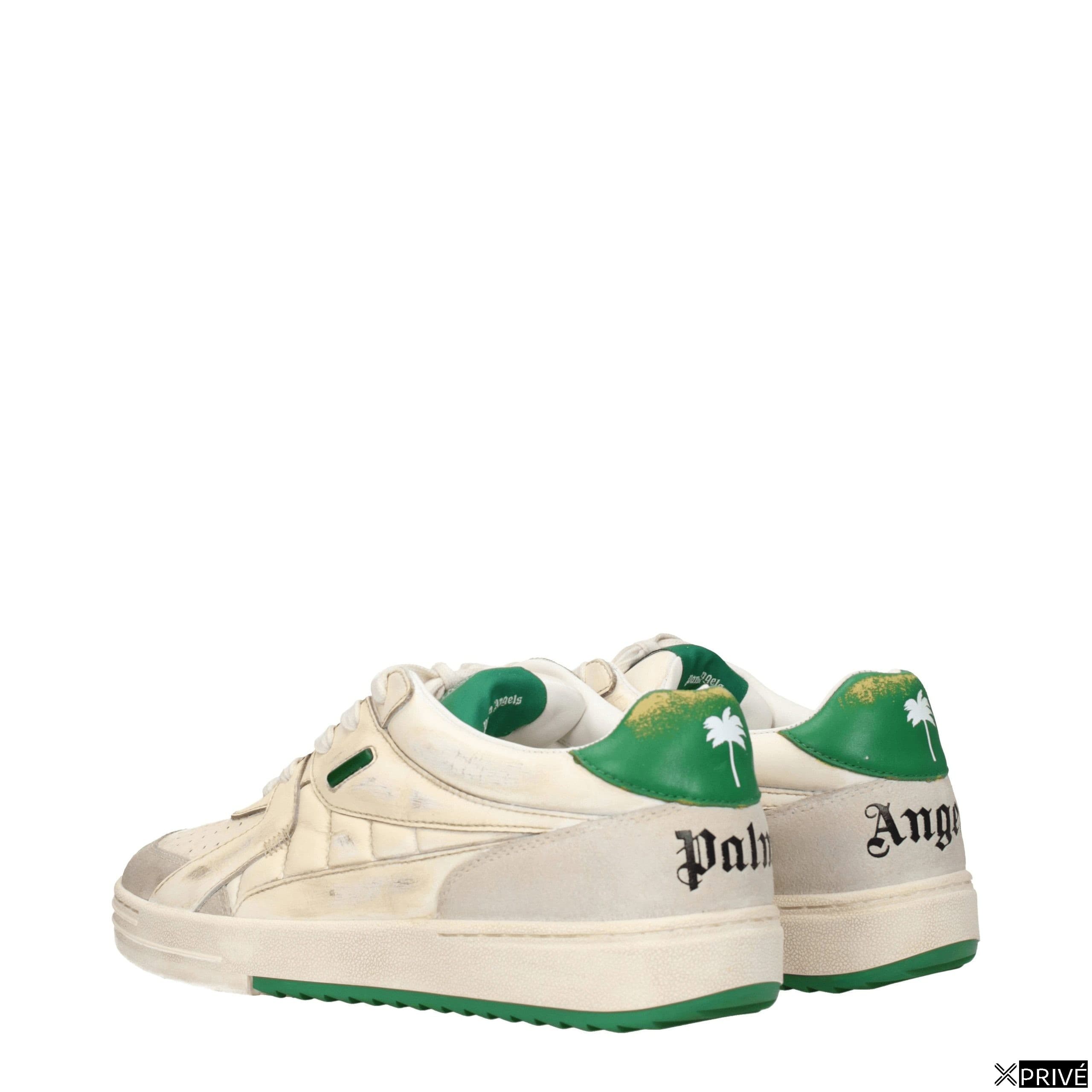 Chaussures de sport beiges en Cuir — 4