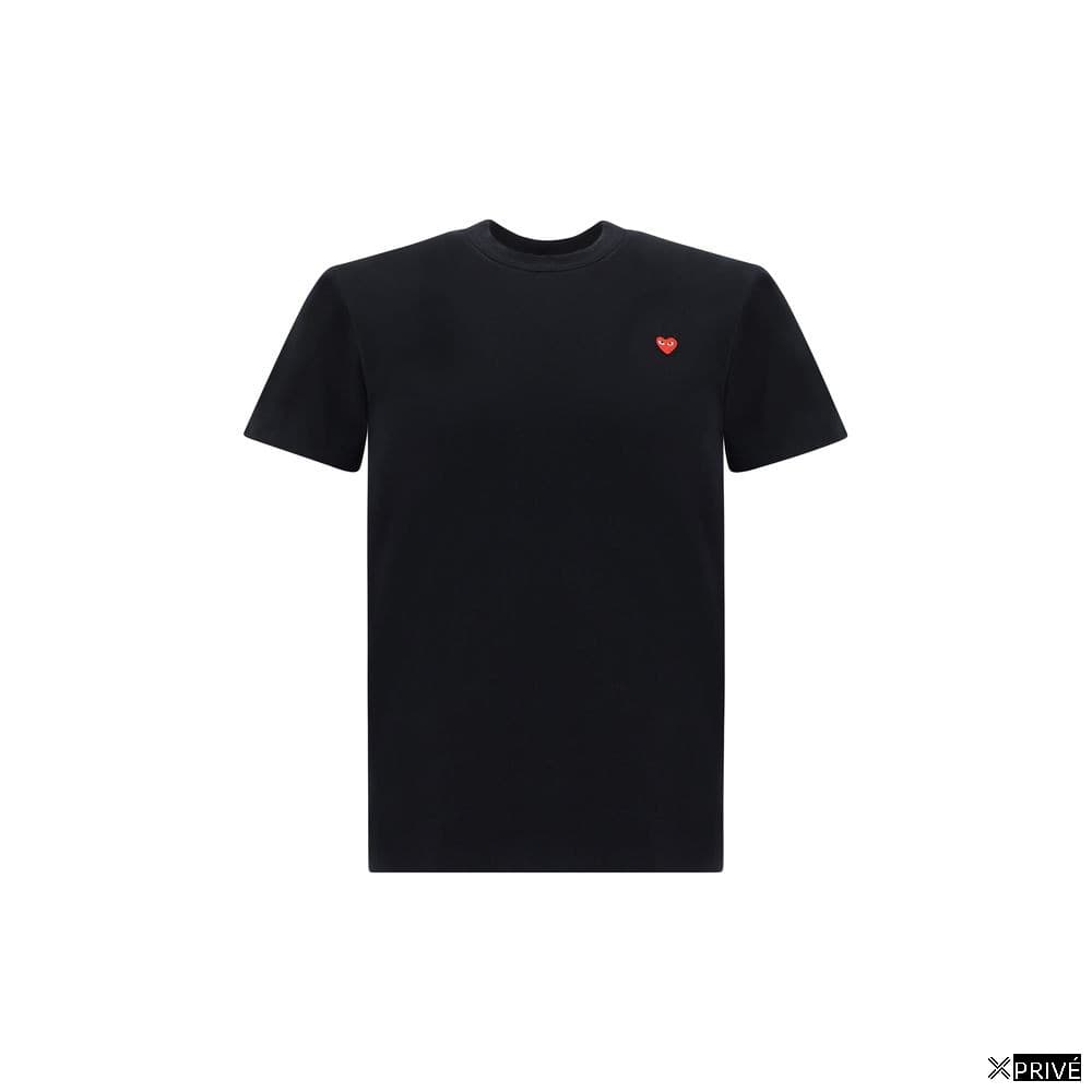 T-shirt noir en Coton