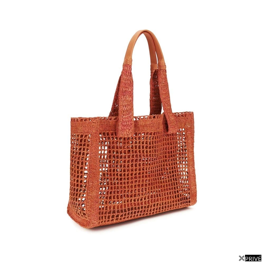 Sac bandoulière multicolore en Raphia — 3