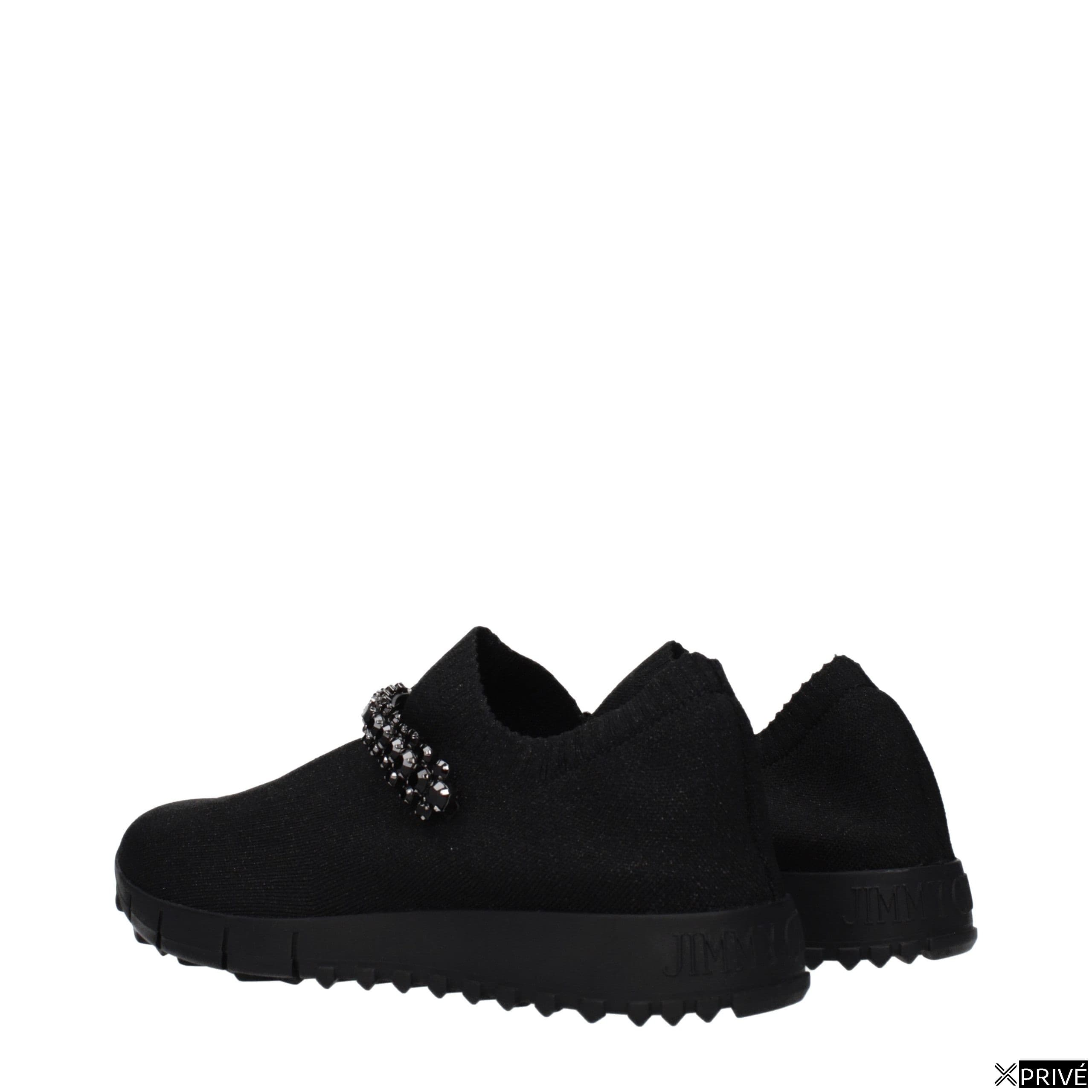 Mocassin noir en Tissu — 4