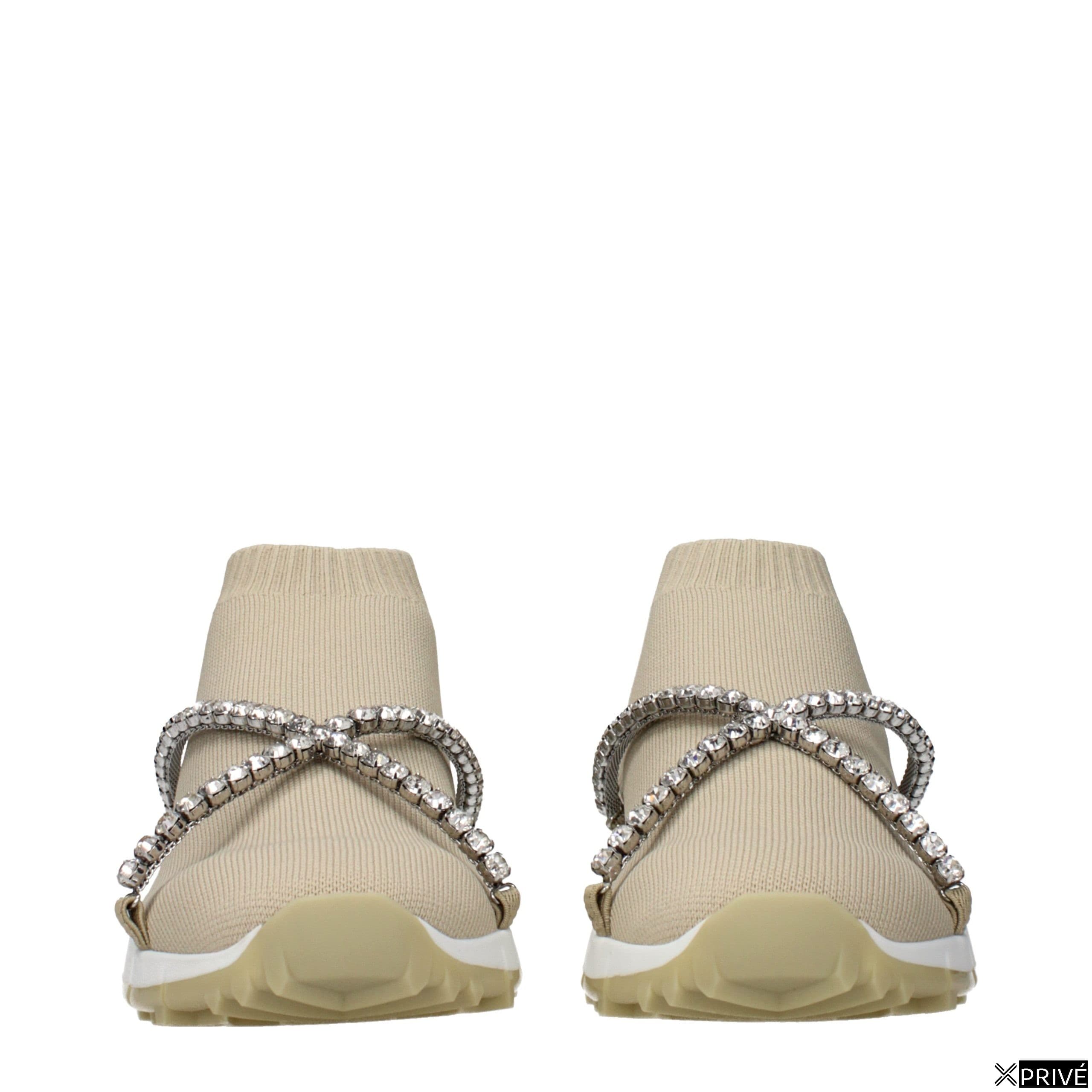 Mocassin beige en Tissu — 3