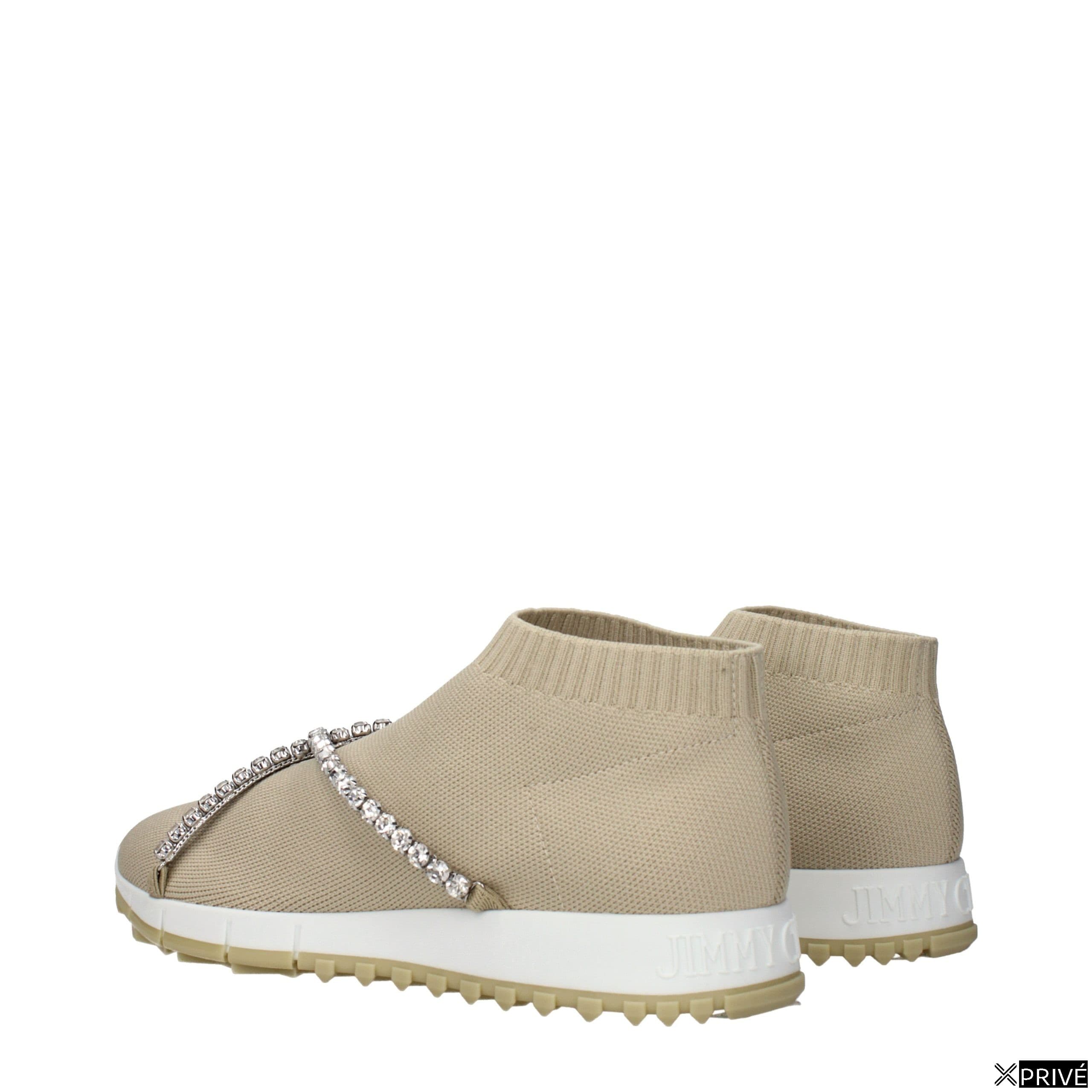 Mocassin beige en Tissu — 4