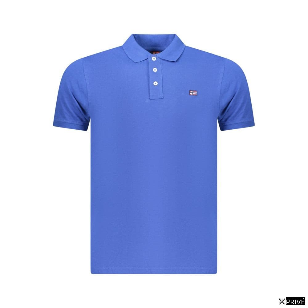 Polo bleu en Coton — 1