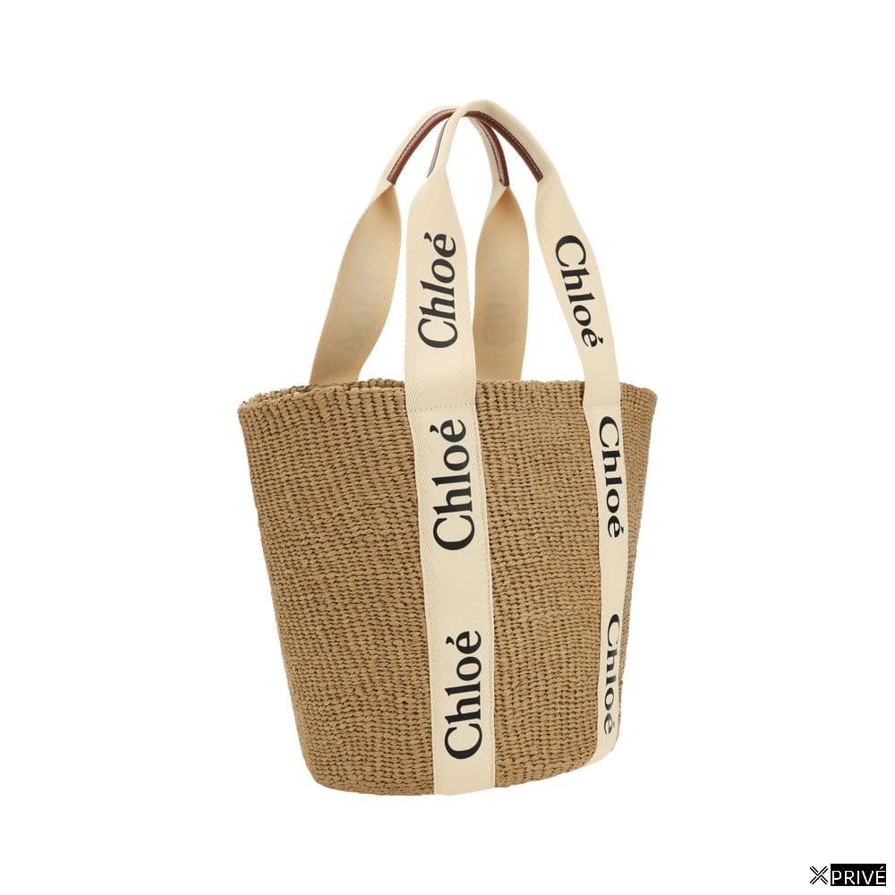 Sac bandoulière beige en Raffia — 3