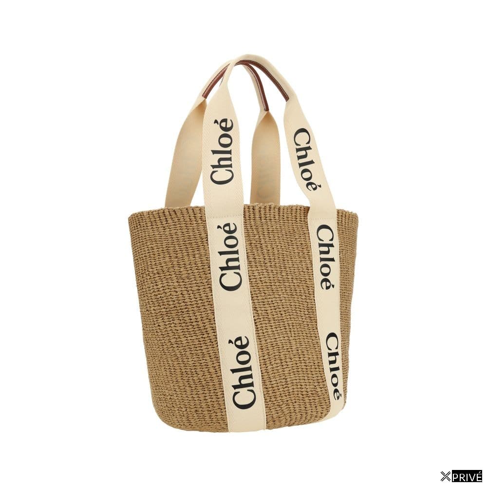 Sac bandoulière beige en Raffia — 2