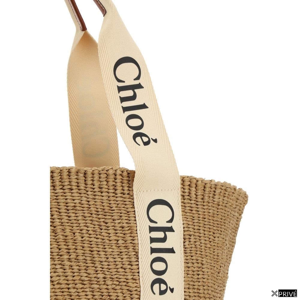 Sac bandoulière beige en Raffia — 4
