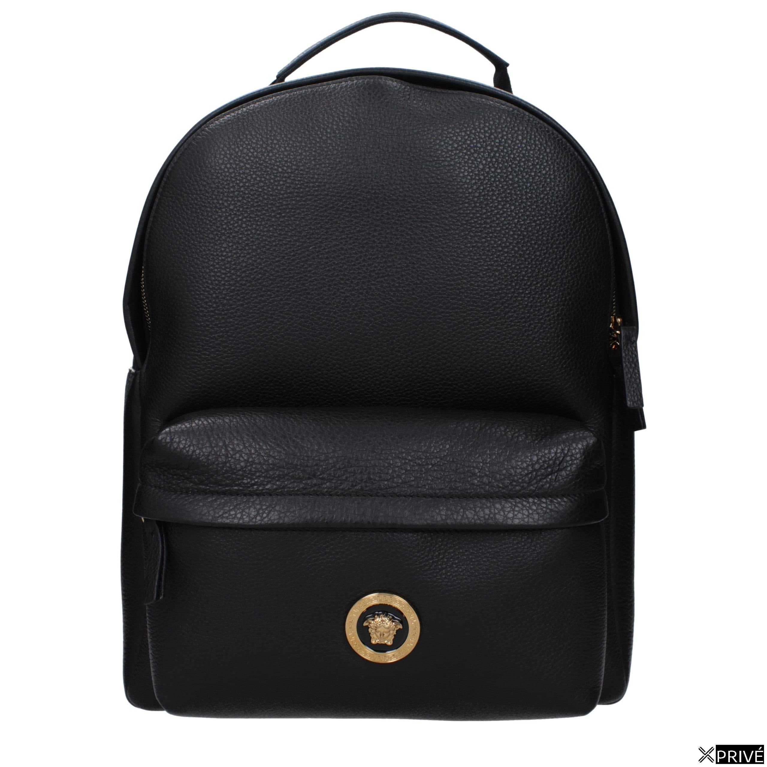 Black Leather Backpack — 1
