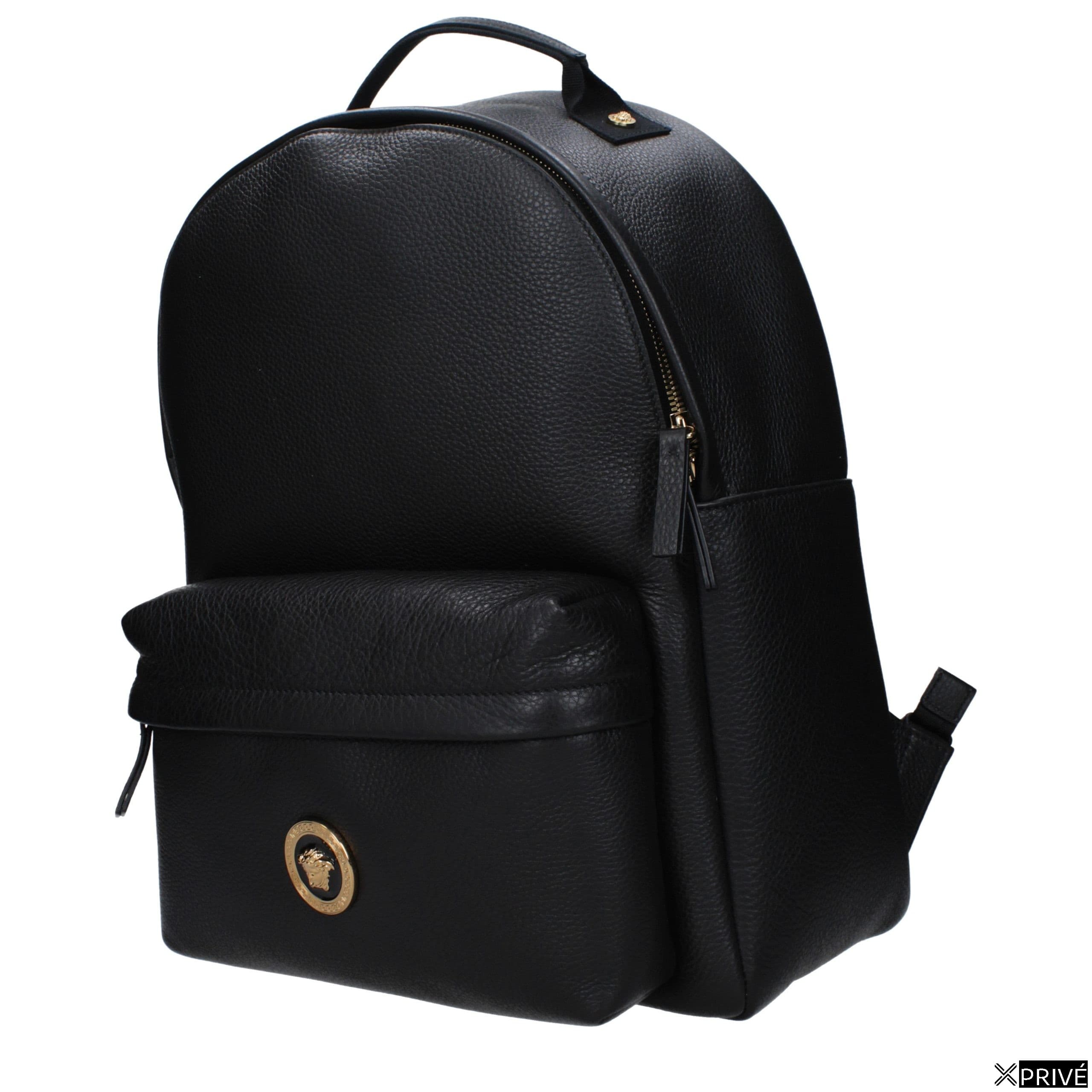 Black Leather Backpack — 2