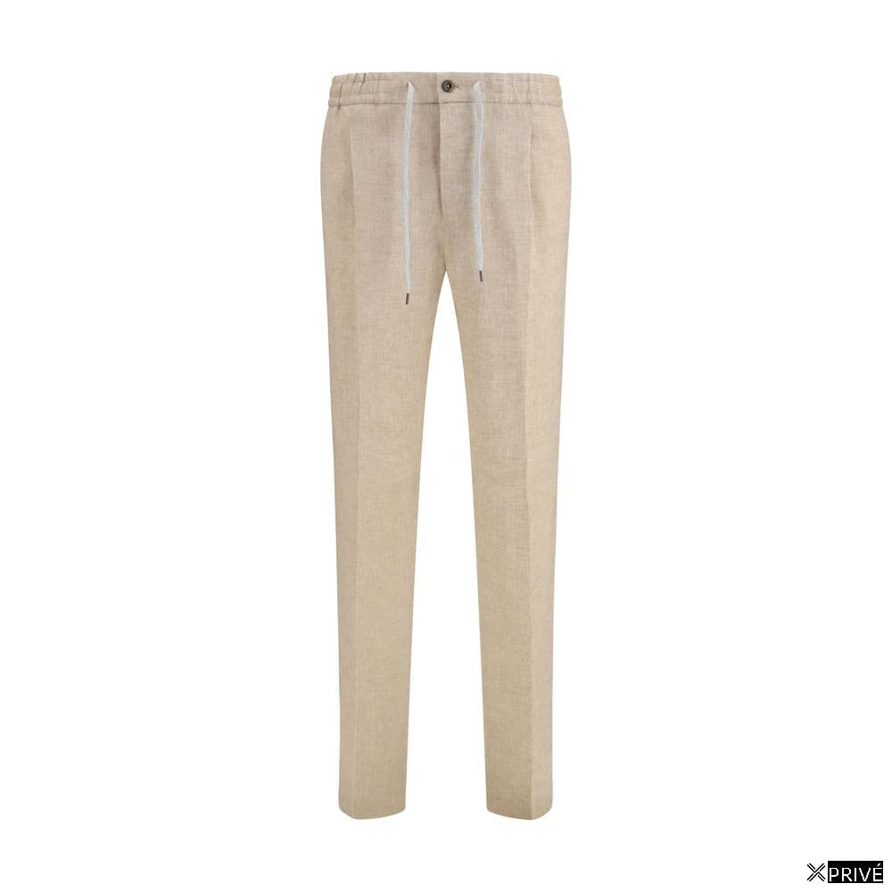 Jeans beige en Linen — 1