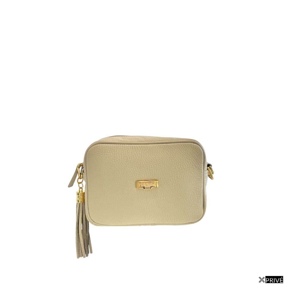 Sac porté croisé beige en Cowhide — 1