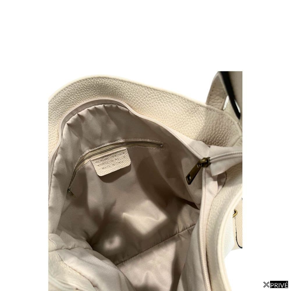 Sac à dos beige en Cowhide — 5