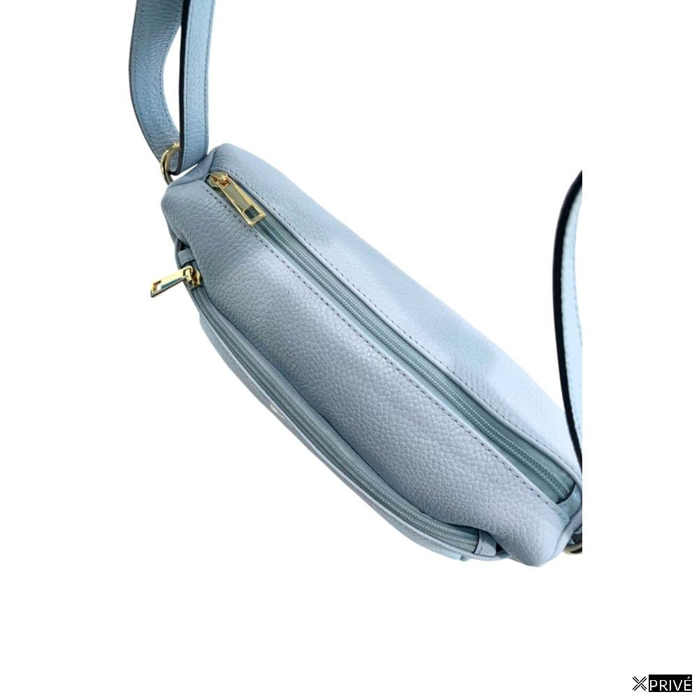 Blue Cowhide Crossbody Bag — 6
