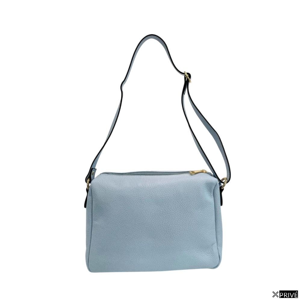 Blue Cowhide Crossbody Bag — 3