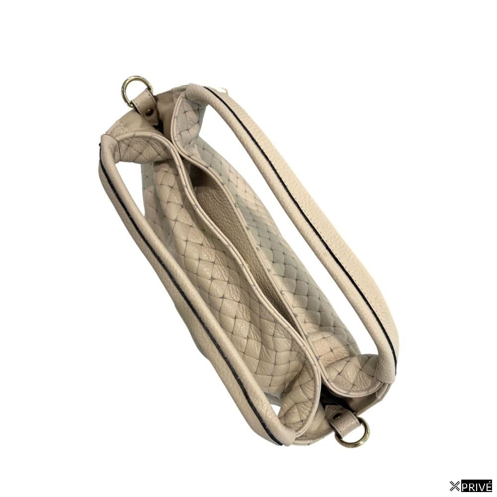 Sac bandoulière beige en Cowhide — 6