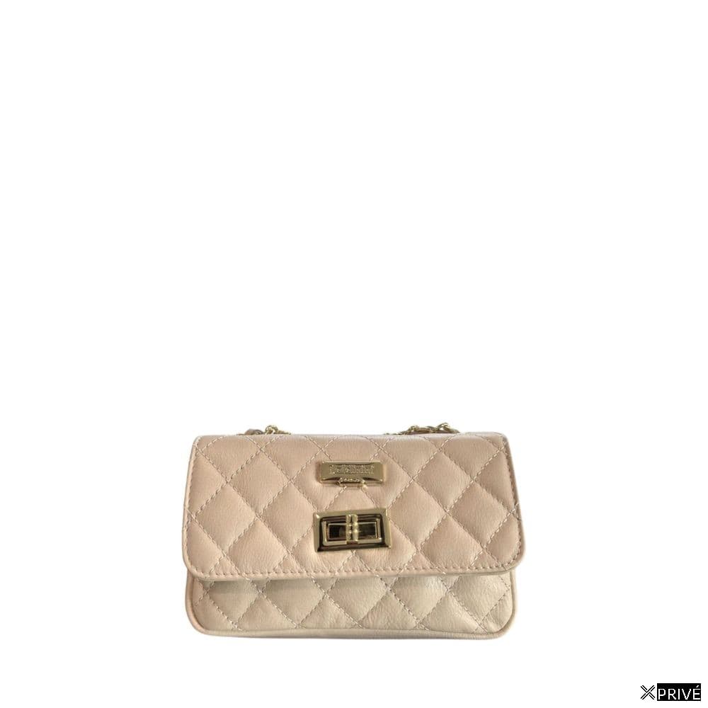 Sac porté croisé beige en Cowhide — 1