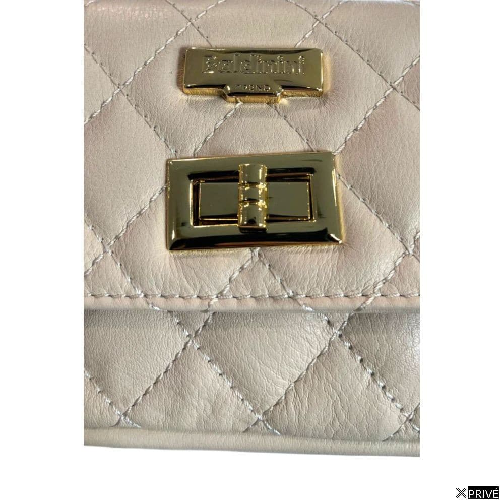 Sac porté croisé beige en Cowhide — 6