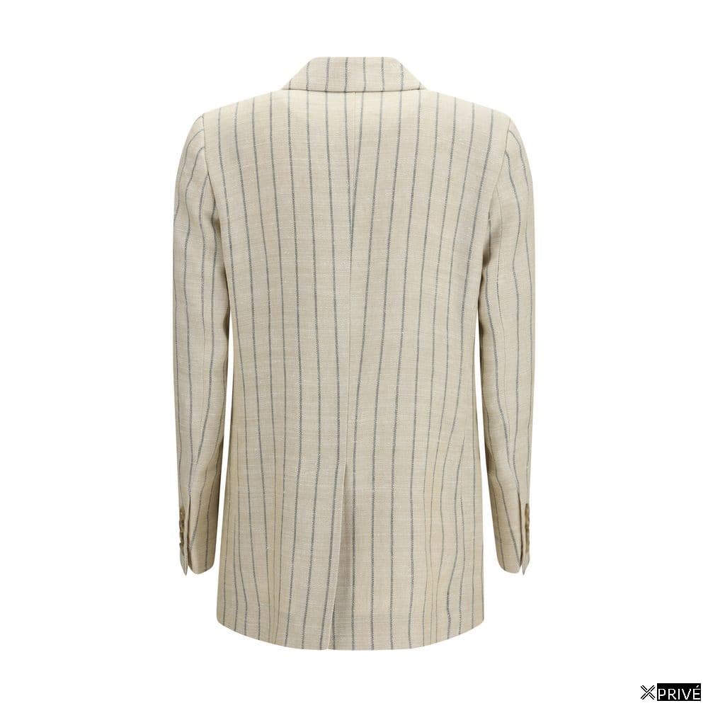 Costume et blazer beige en Lin — 2