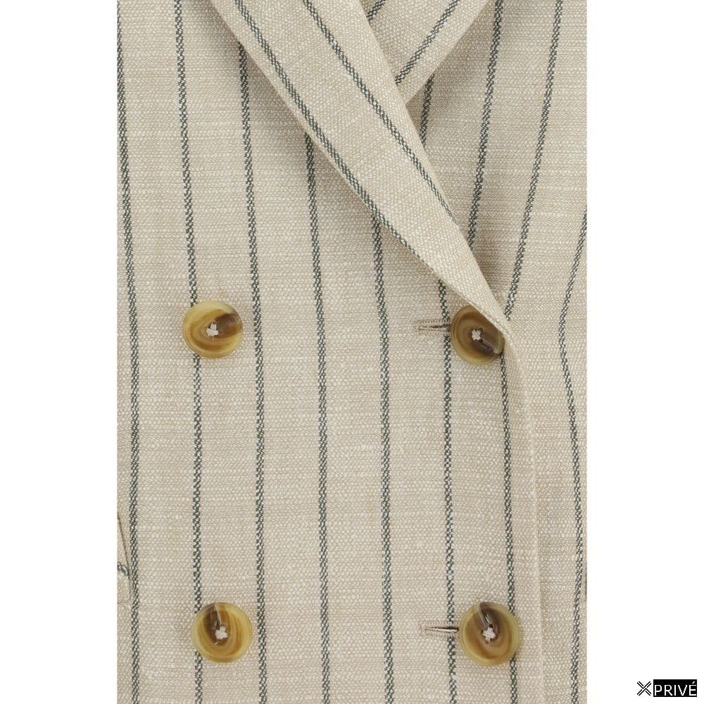Costume et blazer beige en Lin — 3