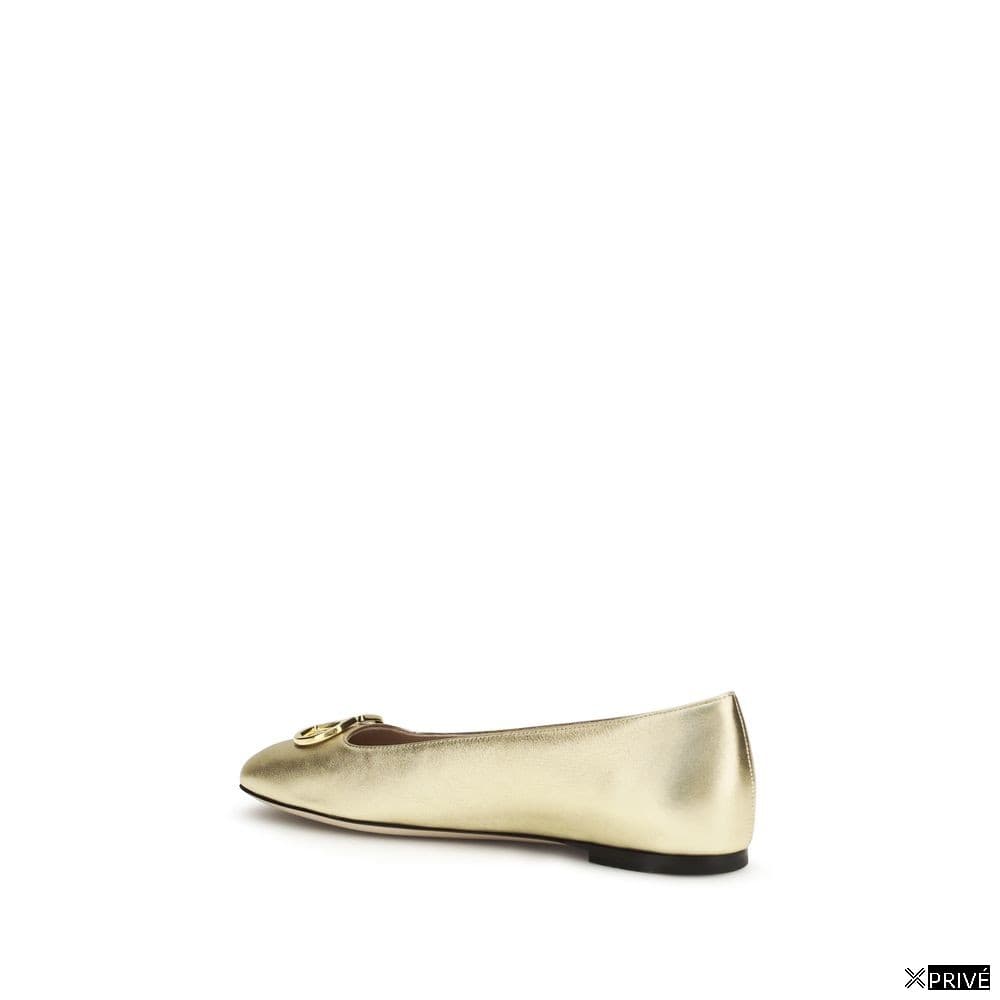 Chaussures plates dorées — 3