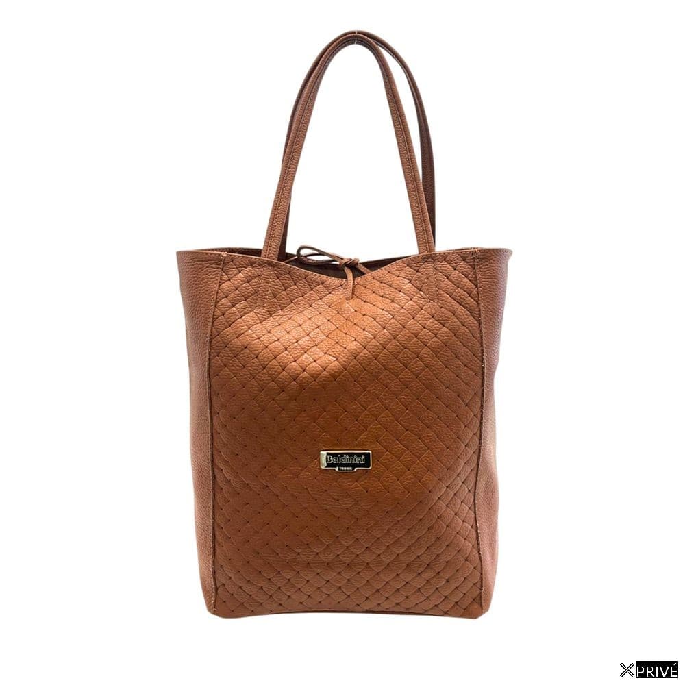 Brown Cowhide Clutch Bag — 1