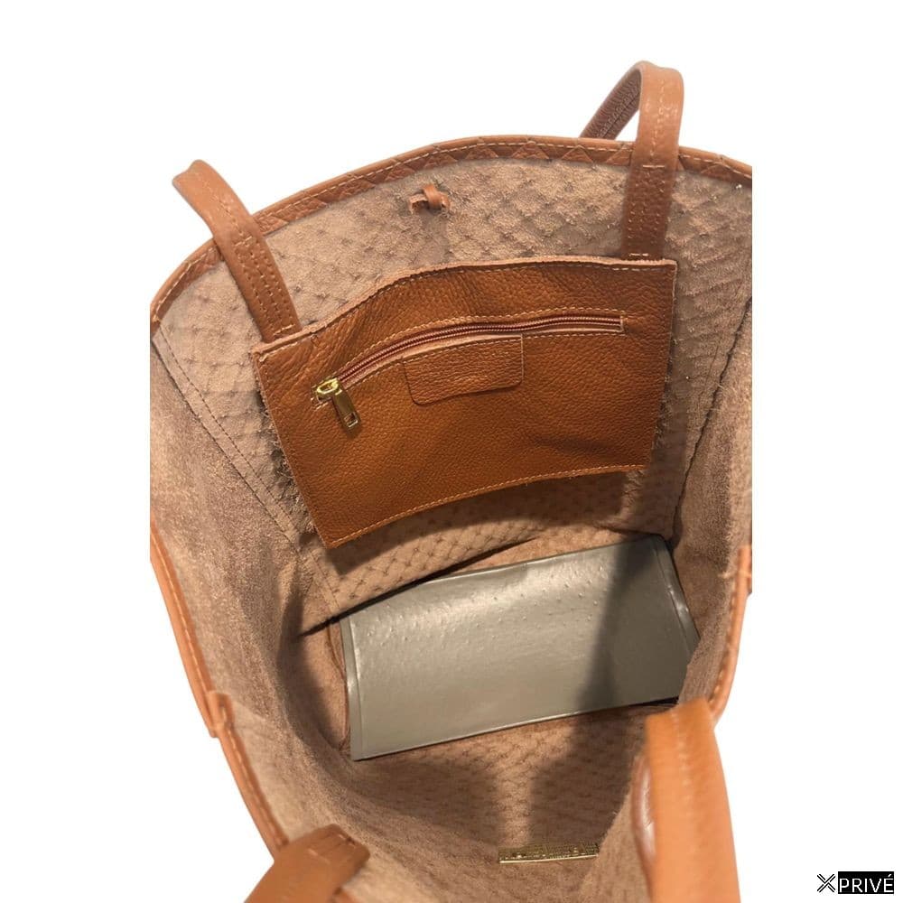 Brown Cowhide Clutch Bag — 6