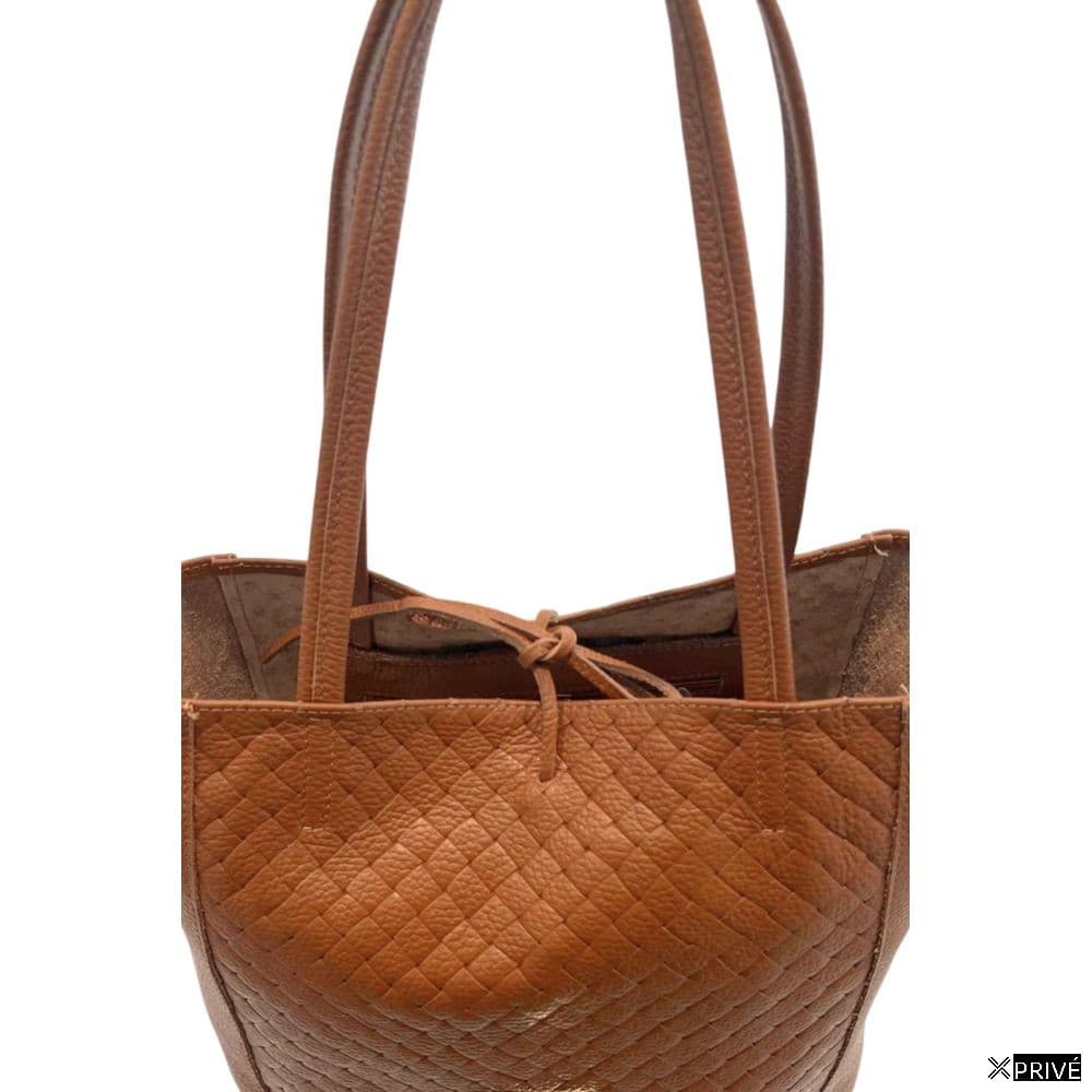 Brown Cowhide Clutch Bag — 5