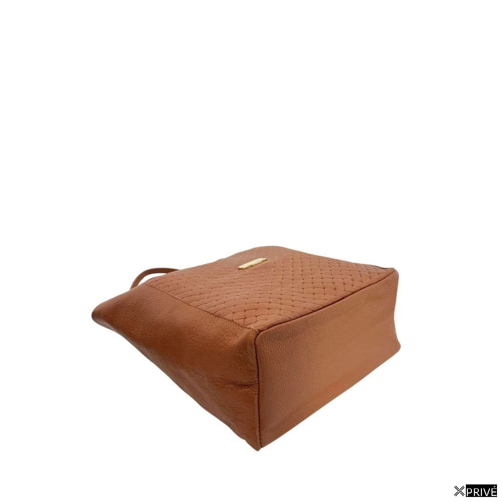 Brown Cowhide Clutch Bag — 4