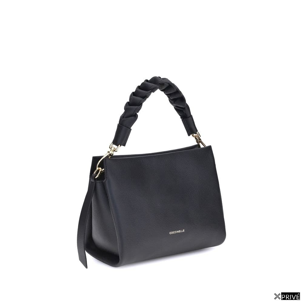 Black Calf Leather Bos Taurus Handbag — 2