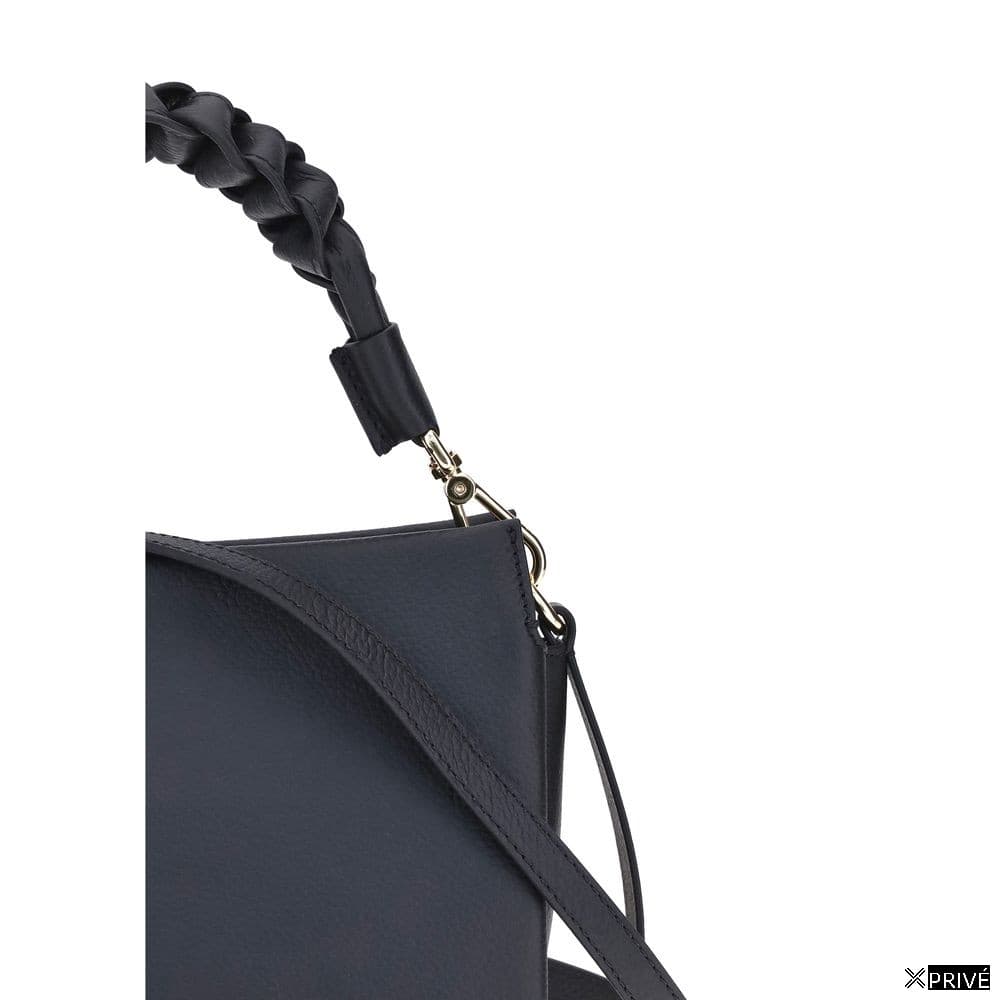 Black Calf Leather Bos Taurus Handbag — 4