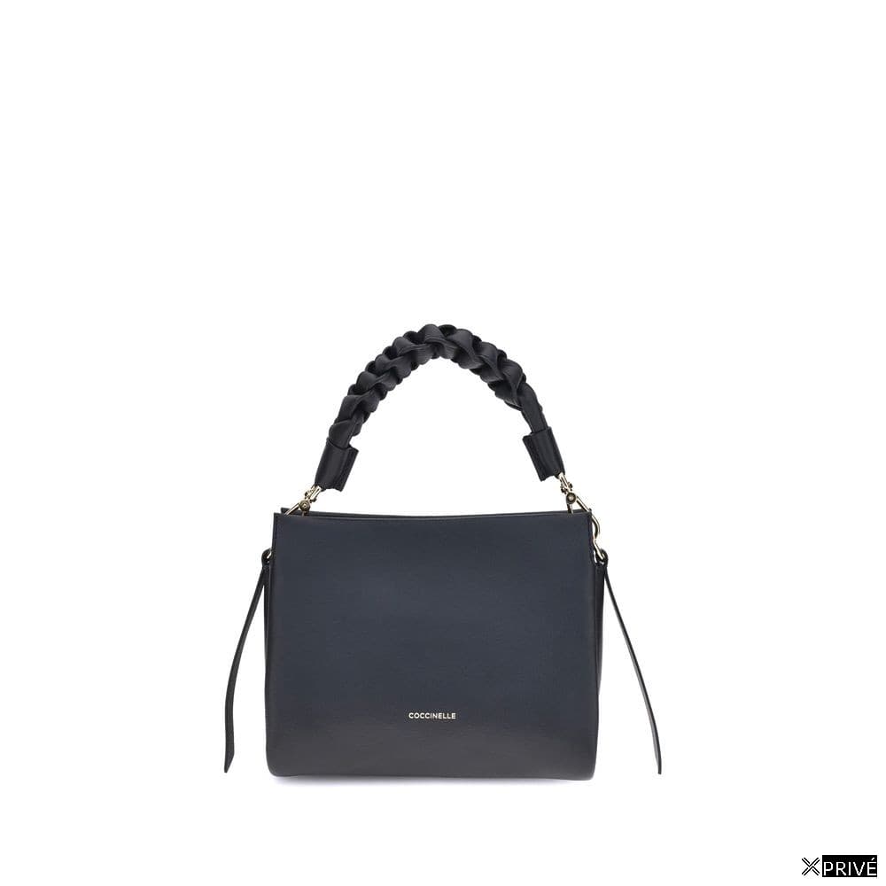 Black Calf Leather Bos Taurus Handbag — 1