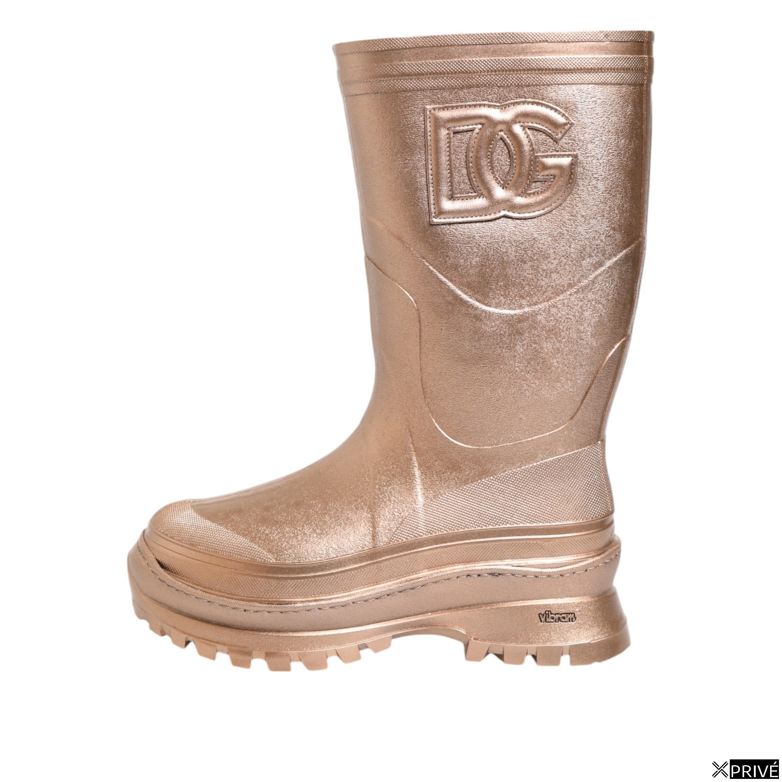 Bottes Rose Doré en Rubber — 2
