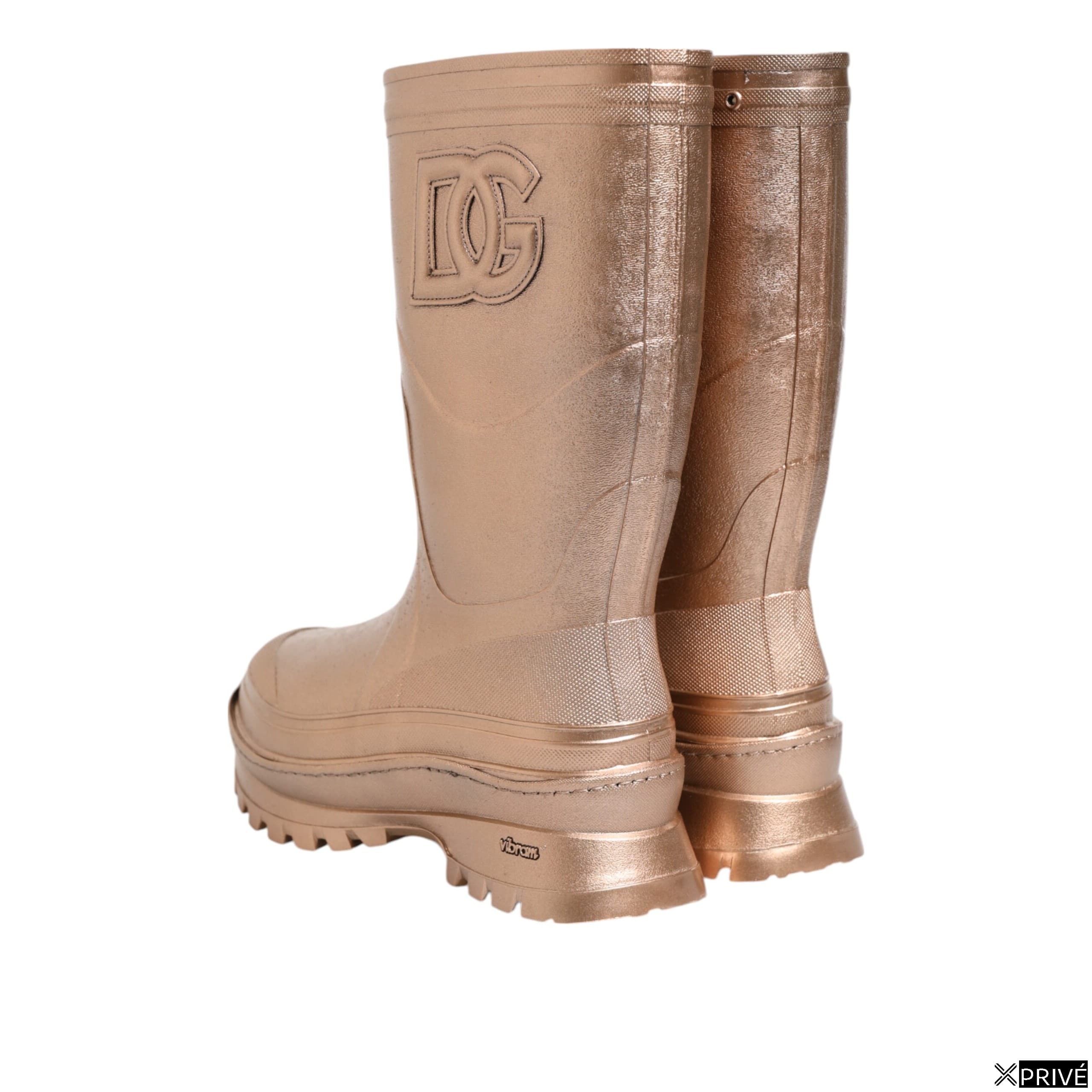 Bottes Rose Doré en Rubber — 6