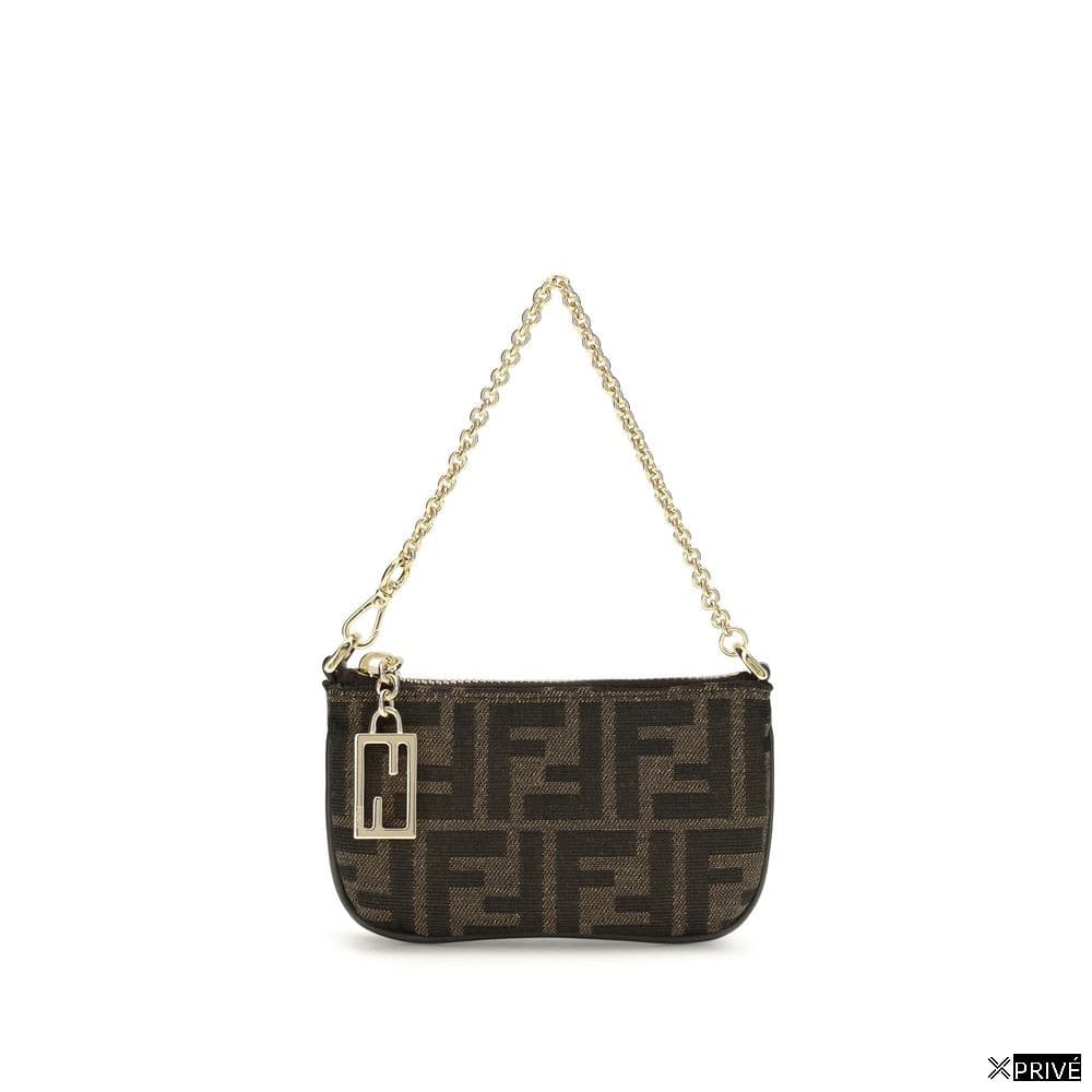 Sac bandoulière brun en Polyester — 1